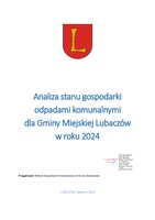 Analiza stanu gospodarki odpadami komunalnymi dla Gminy Miejskiej Lubaczów za rok 2024.pdf
